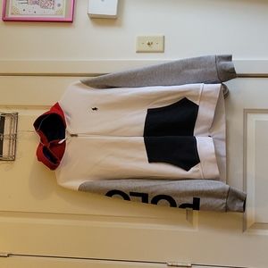 Polo Ralph Lauren hooded sweatshirt.